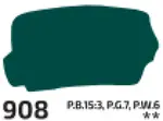 Kvašová barva Rosa 40ml – 908 emerald light