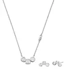 Michael Kors Půvabná souprava stříbrných šperků MKC1767SET (náhrdelník, náušnice)