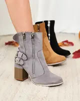 Resti Women's gray boots with Feirrgo decoration