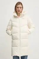 Péřová bunda Converse dámská, béžová barva, zimní, 10026922-A01