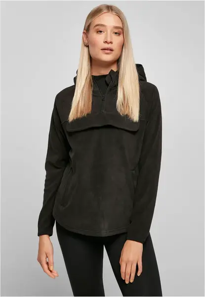 Dámská mikina s kapucí Polar Fleece černá