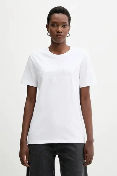 Bavlněné tričko Iceberg dámské, bílá barva, F021 6327