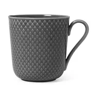 Hrnek Lyngby Rhombe 390 ml černá barva