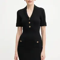 Šaty Guess FELICITY černá barva, mini, přiléhavé, W5YK29 Z0130