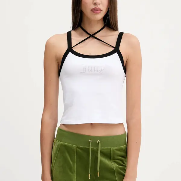 Top Juicy Couture bílá barva, JCWCT225302