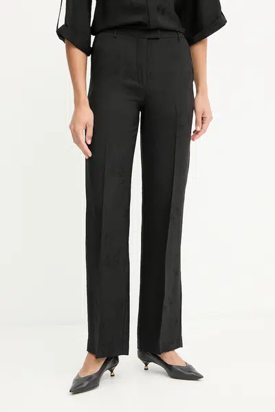 Kalhoty Marciano Guess WHITNEY dámské, černá barva, high waist, 5YGB26 7337A
