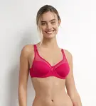 DIM GENEROUS COTTON BIO BRA - Women's Organic Cotton Bra - Red