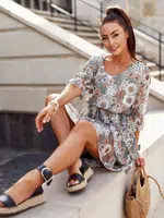 Khaki dress Yups cwd0459. R93