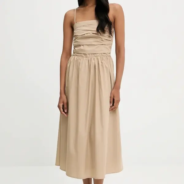 Šaty Answear.LAB béžová barva, midi