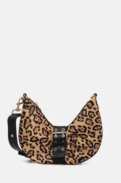 Kožená kabelka Marciano Guess béžová barva, 5YGZ07 7367A