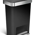 Odpadkový koš Simplehuman 45 L černá barva