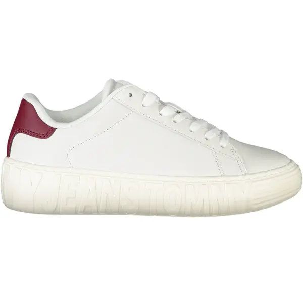 TOMMY HILFIGER WHITE WOMEN'S SPORTS SHOES