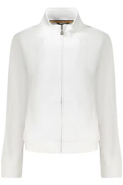K-WAY WOMEN'S ZIP-UP SWEATSHIRT WHITE