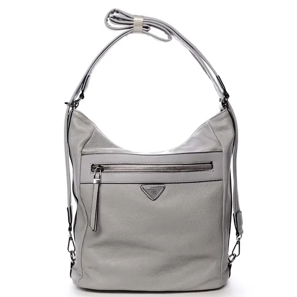 Dámská kabelka batoh světle šedá - Romina Tonandis