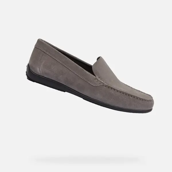 Grey men's moccasins Geox Ascanio - Men's