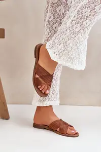 Kožené Dámske Šľapky Lewski Shoes