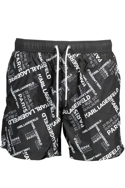 KARL LAGERFELD BEACHWEAR COSTUME PARTS UNDER MAN BLACK