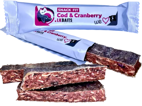 LK Baits Pet SNACK FIT, Treska-Brusinka, 10g