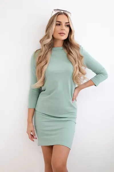 Classic dress dark mint