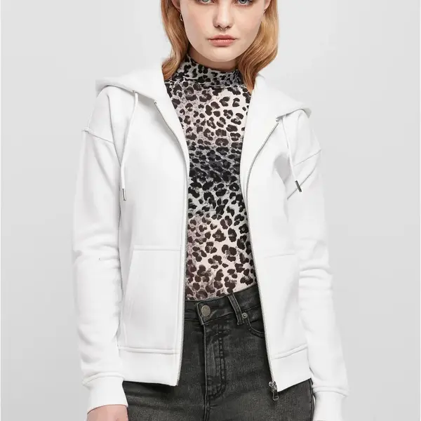 Women's classic zip-up hoodie in black