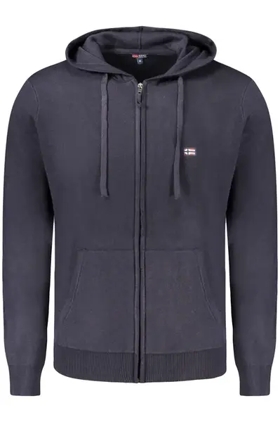 Modrá pánska mikina na zips