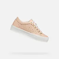 Beige women's sneakers Geox Claudin - Women's