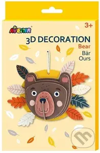 3D dekorace na zeď - Medvěd