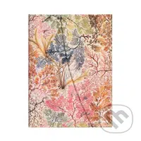 Paperblanks - zápisník Anemone (midi, linajkový magnetické zatváranie)