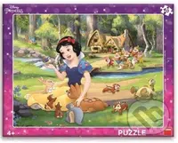 Sněhurka a zvířátka - puzzle z kategorie 15 - 60 dílků