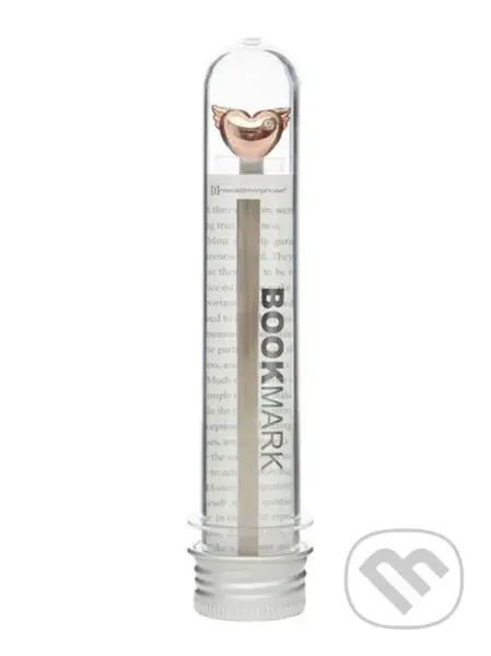 Záložka do knihy - Okrídlené srdce s kamienkom