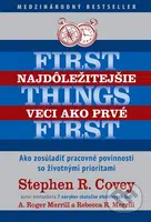 Najdôležitejšie veci ako prvé (Ako zosúladiť pracovné povinnosti so životnými prioritami) - kniha z kategorie Psychologie