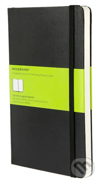Moleskine - stredný čistý zápisník (čierny)