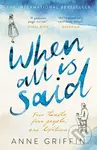 When All is Said - Anne Griffin - kniha z kategorie Společenská beletrie