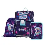Oxybag PREMIUM - školní set Motýl 3 ks: aktovka, penál, sáček