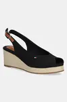 Sandály Tommy Hilfiger FLAG MID WEDGE ESPAD SLINGBACK