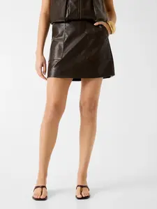 GUESS Sukňa  čokoládová