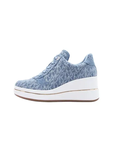 MICHAEL Michael Kors Nízke tenisky 'EMMY'  modrosivá / modrá denim
