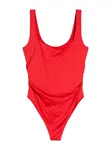 Bershka Košeľové body  červená