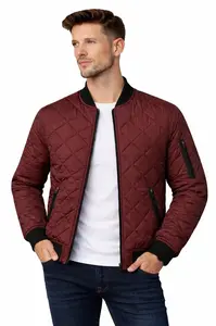 J.Style - Pánská bunda - 8my01 Burgundy