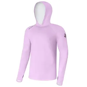 Giants fishing funkční tričko s dlouhým rukávem uv50+ hoodie purple - s