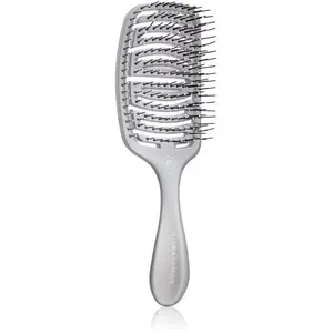 Olivia Garden ESSENTIAL CARE FLEX Medium Hair Bristles kartáč na vlasy Ice Grey 1 ks
