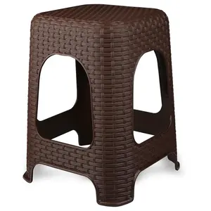 Taburet rattan hnědá Bentom