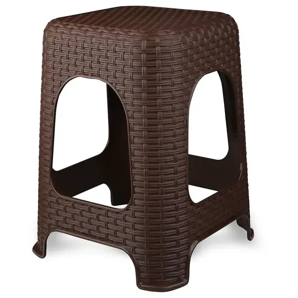 Taburet rattan hnědá Bentom