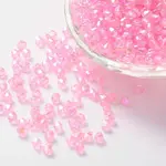 Bicone AB Color Plated Eco-Friendly Transparent Acrylic Beads