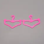 Heart Shape Plastic Doll Clothes Hangers
