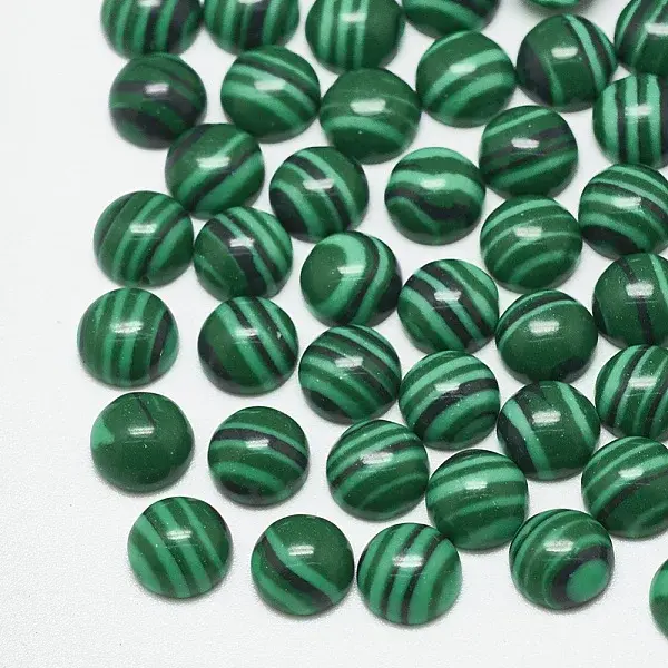 Synthetic Malachite Cabochons