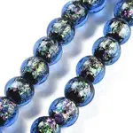 Handmade Foil Lampwork Beads Strands
