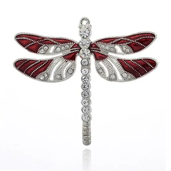 Alloy Enamel Dragonfly Big Pendants
