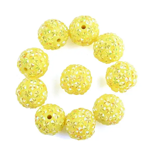 10Pcs Opaque Acrylic Beads