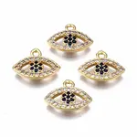 Brass Micro Pave Cubic Zirconia Charms